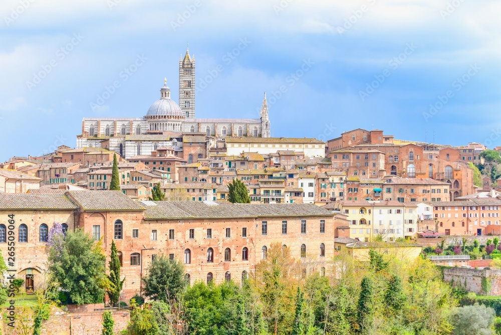 Cityscape of Siena, Medieval City in Tuscany Region, Italy
