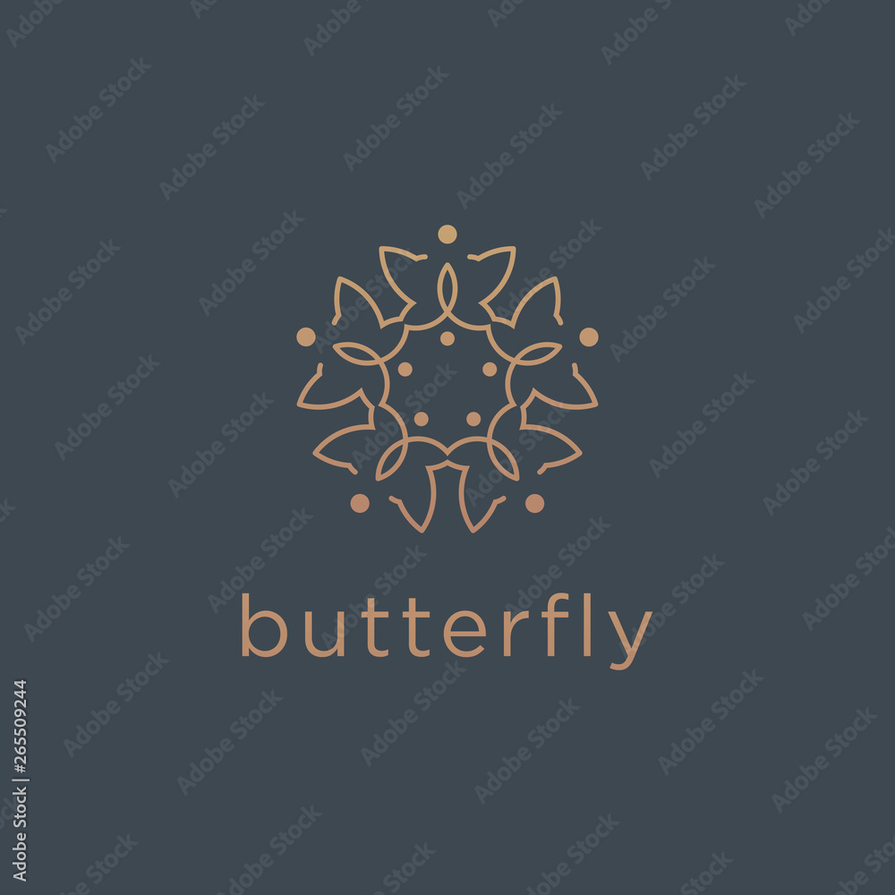 Sophisticated Butterfly Logo - Vector logo template Sophisticated Butterfly Logo - Vector logo template