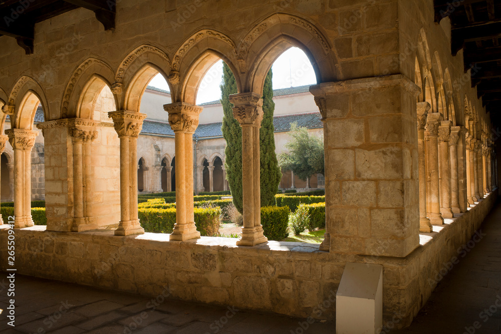 Medieval cloister of Santa María la real de Nieva