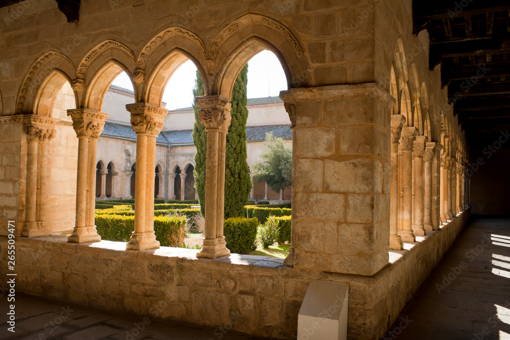 Medieval cloister of Santa María la real de Nieva