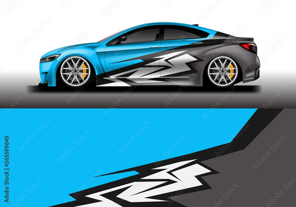 Sticker car design vector. Graphic abstract background designs for vehicle, race car, rally, livery Sticker car design vector. Graphic abstract background designs for vehicle, race car, rally, livery