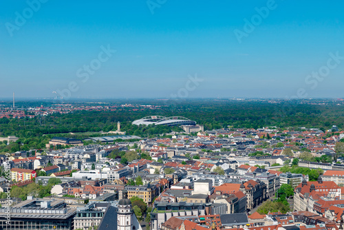 Leipzig, Luftaufnahme, Zentrum, Innenstadt © js-photo