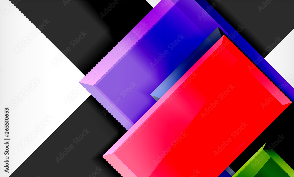 Colorful square and rectangle blocks background Colorful square and rectangle blocks background