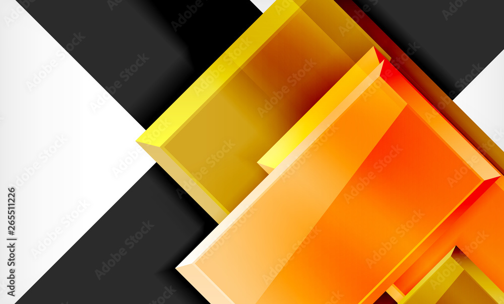 Bright colorful square shape blocks geometrical background Bright colorful square shape blocks geometrical background