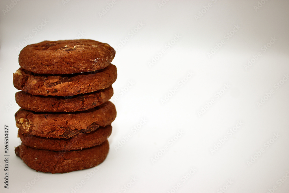 Oat cookies. Isolated image on white background. Oat cookies. Isolated image on white background.