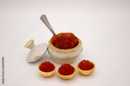 Wallpaper Mural Luxury Red Caviar in the bowl. Food photo concept. Torontodigital.ca