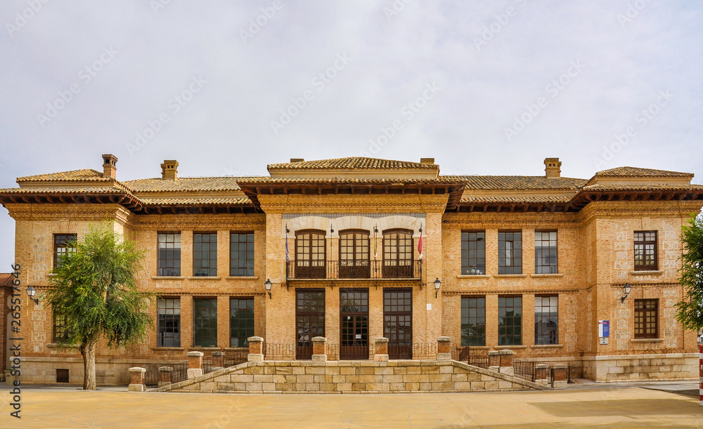 Building of a public school in Tembleque, Toledo, Spain
