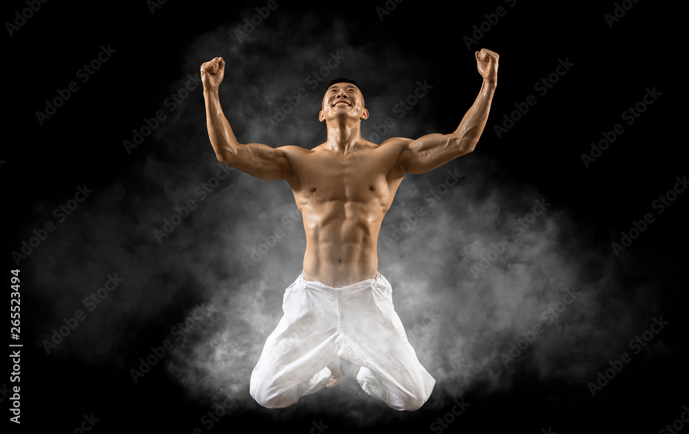 Martial arts masters, karate practice Martial arts masters, karate practice