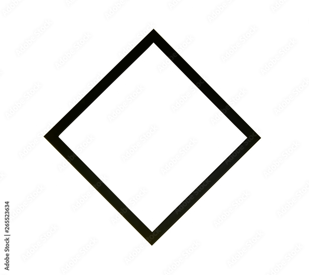 Black picture frame isolated on white background. Black picture frame isolated on white background.