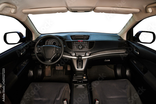 Clean interior of modern car