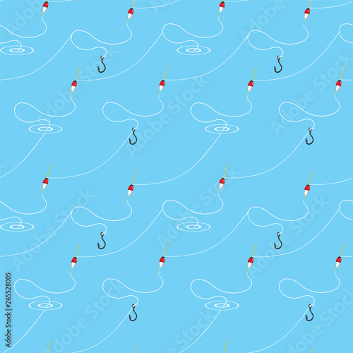 Fishing Floats Seamless Pattern