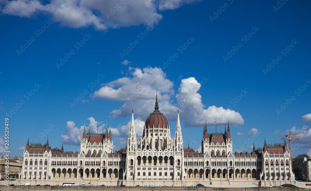 Fototapeta premium Hungarian Parliament central perspective.