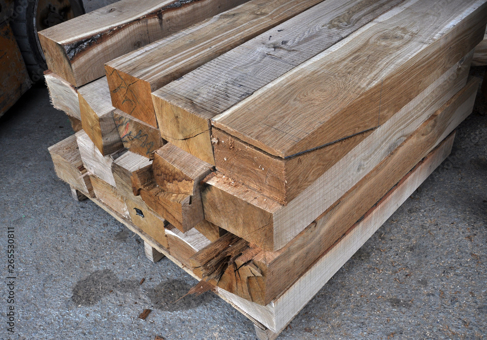 Lumber in the factory Lumber in the factory