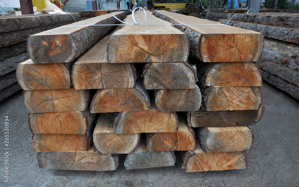 Lumber in the factory Lumber in the factory