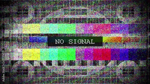 TV distorted signal with labeled.