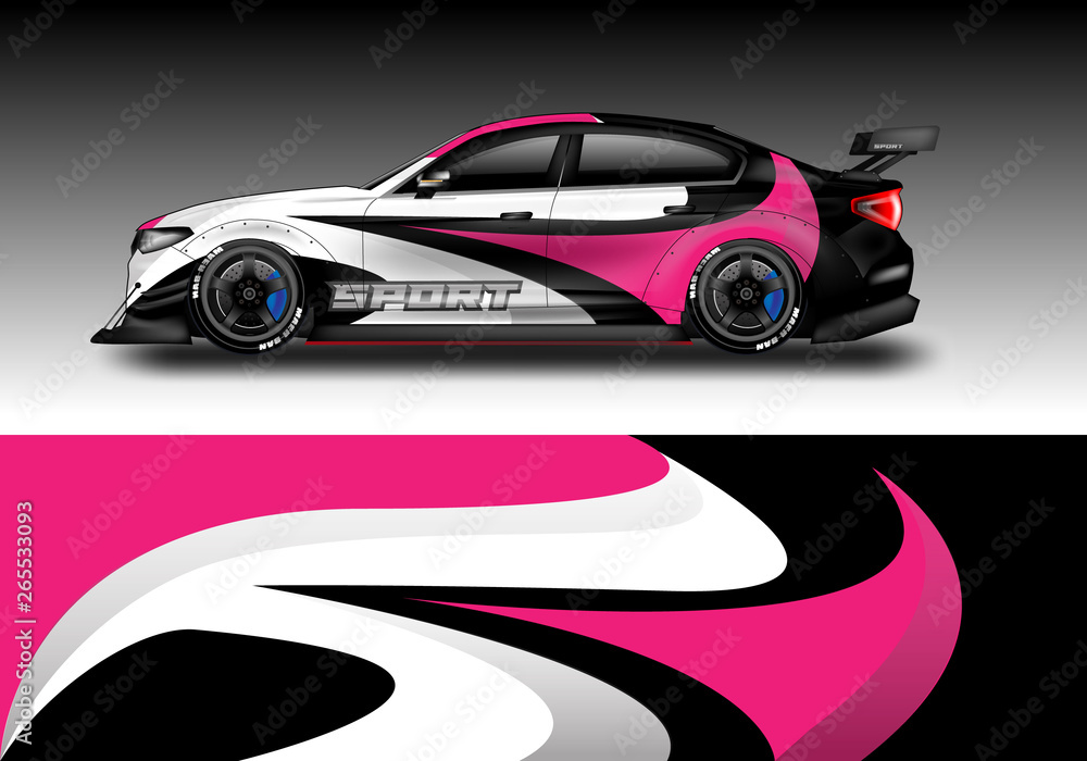 Car wrap designs vector . Background graphic . File ready to print and editable . Eps 10 Car wrap designs vector . Background graphic . File ready to print and editable . Eps 10