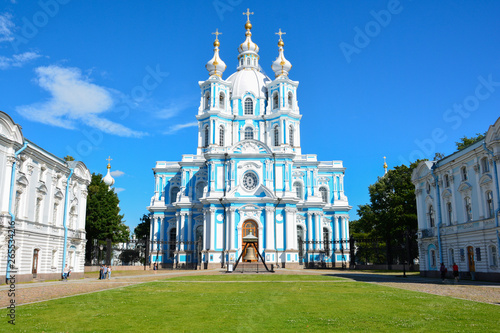 Russia St. Petersburg. Smolny Cathedral Church of the Resurrection