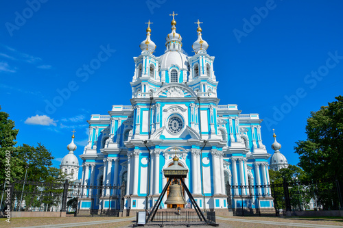 Russia St. Petersburg. Smolny Cathedral Church of the Resurrection