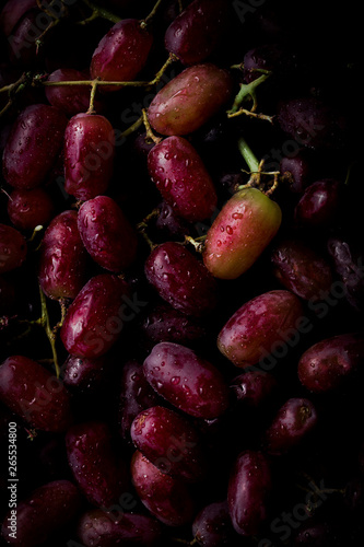 Wallpaper Mural Close up of red grapes Torontodigital.ca