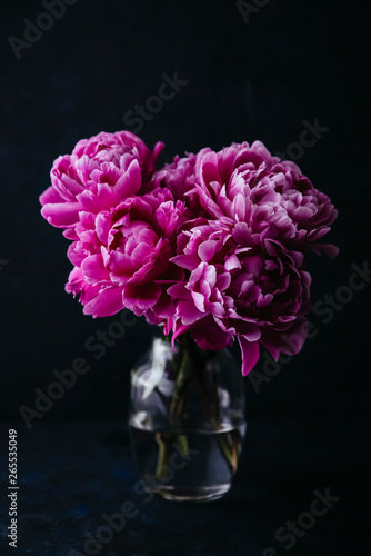 Wallpaper Mural Vase of pink peonies Torontodigital.ca