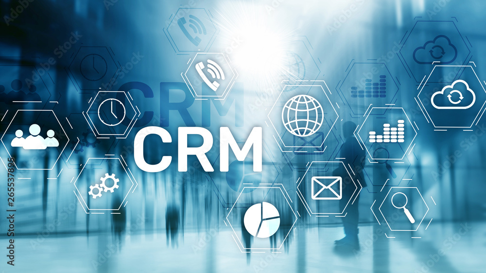 Fototapeta premium Business Customer CRM Management Analysis Service Concept. Relationship Management.