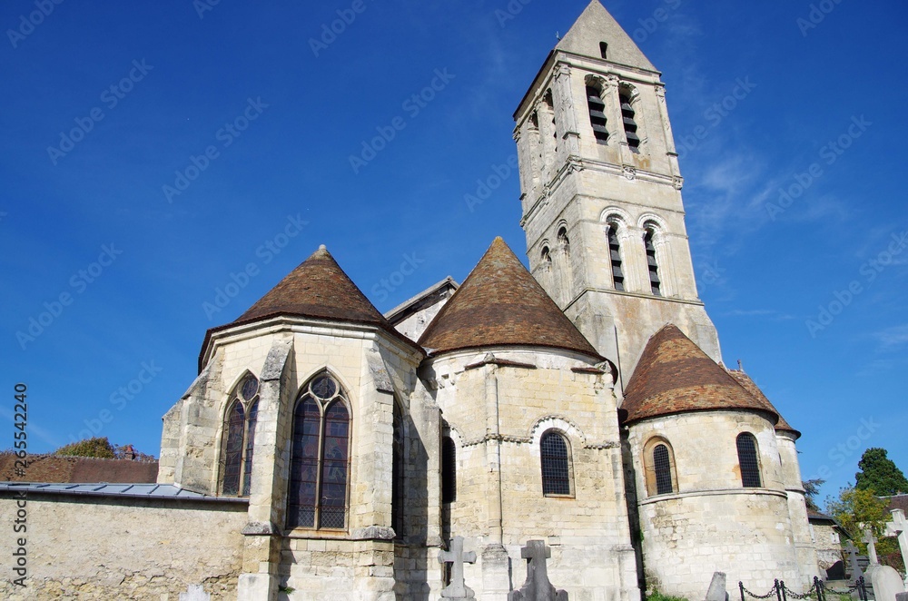Catholic church in Luzarches in France, Europe