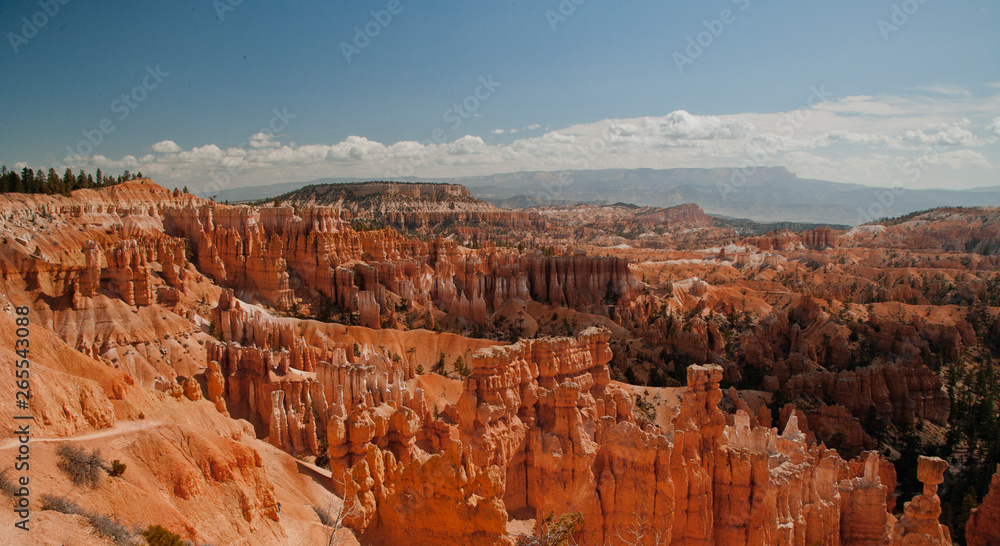 Aerial view of rock formations, Bryce Canyon, Utah, United States Aerial view of rock formations, Bryce Canyon, Utah, United States