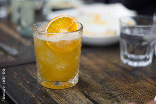 Bourban Orange Crush Cocktail at a restaurant