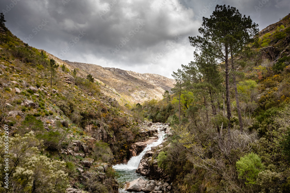 Portela do Homem Waterfall in Peneda Geres Natural Park, Portugal Portela do Homem Waterfall in Peneda Geres Natural Park, Portugal