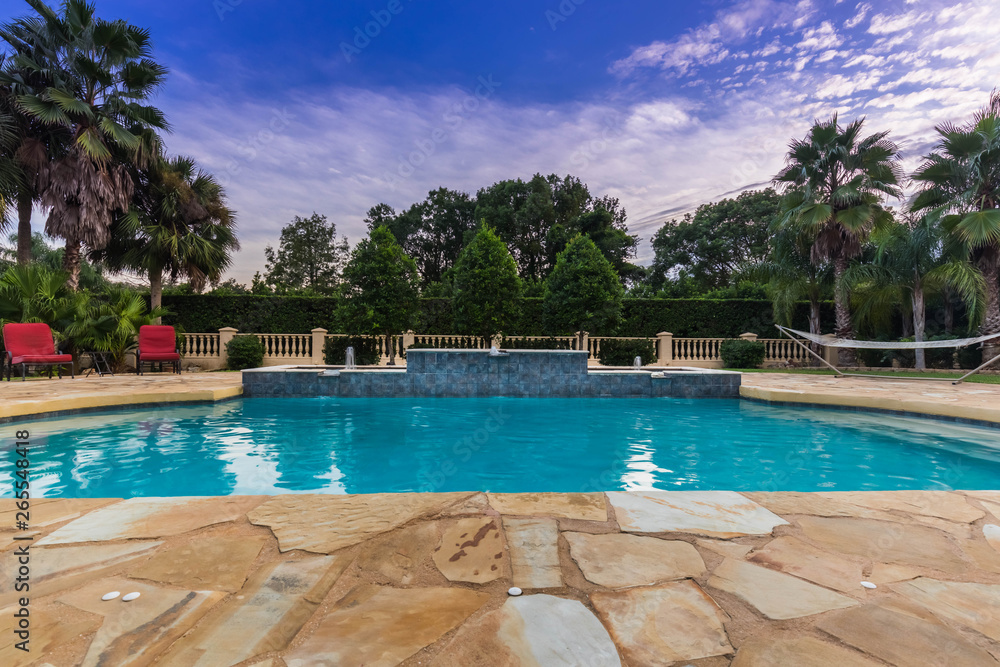 Obraz premium Blue sky Pool 