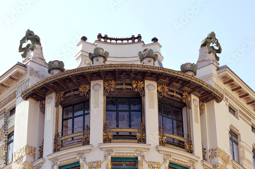 Foto Art nouveau building in Vienna, Austria