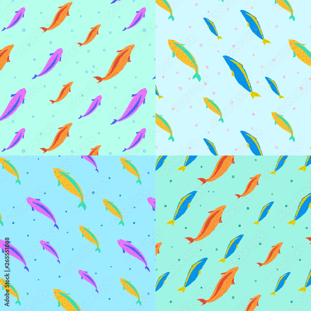 Colour Fishes Pattern