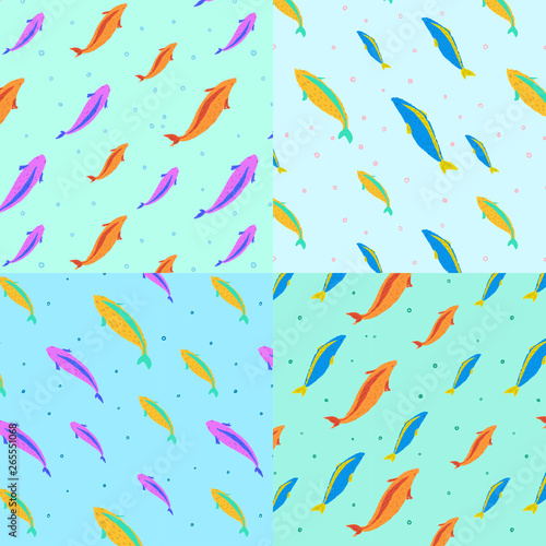 Colour Fishes Pattern