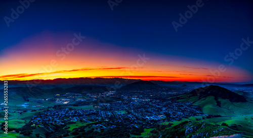 Sunrise above the City from a Hill © Mark