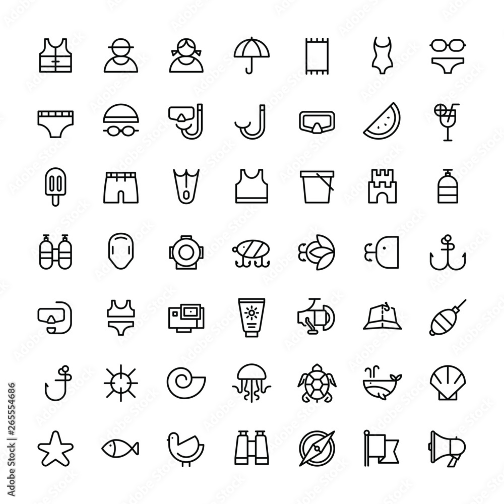Summer Vacation Icon Set Part1 Summer Vacation Icon Set Part1