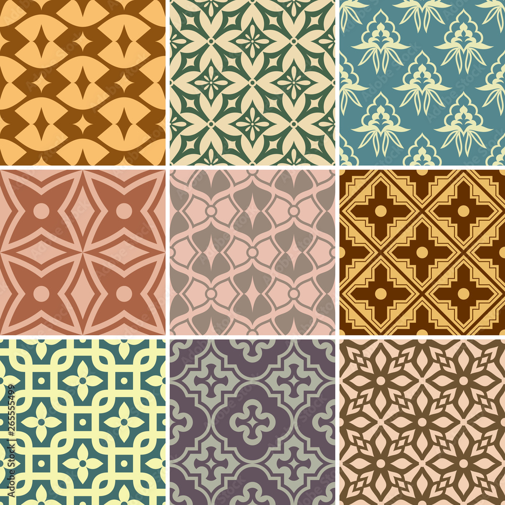 Retro seamless wallpaper patterns Retro seamless wallpaper patterns