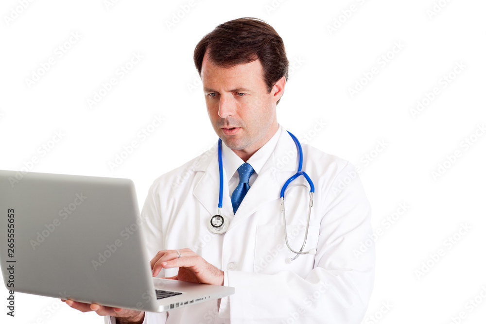 Doctor with Laptop Computer - Medical Healthcare Doctor with Laptop Computer - Medical Healthcare