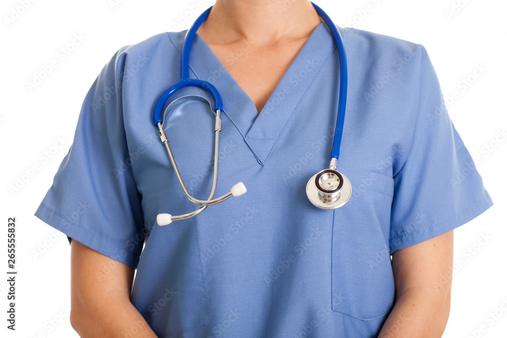 Nurse in Scrubs Ready for Work - Medical Healthcare Nurse in Scrubs Ready for Work - Medical Healthcare