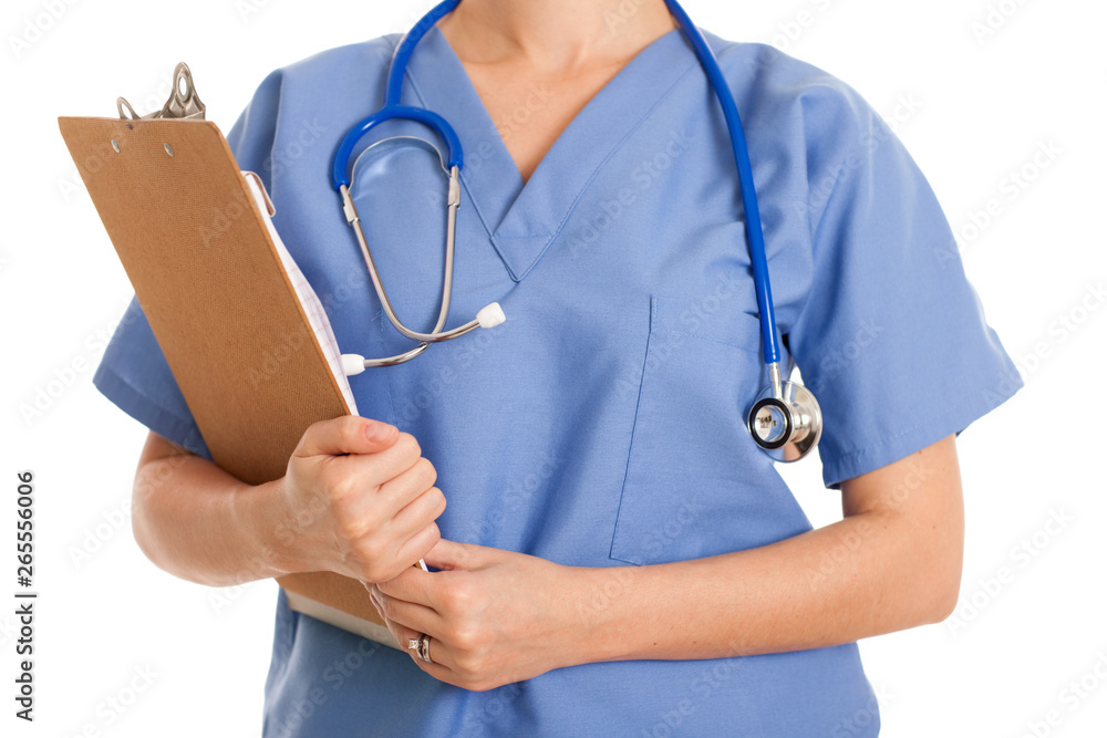 Female Nurse with Clipboard - Medical Healthcare Female Nurse with Clipboard - Medical Healthcare