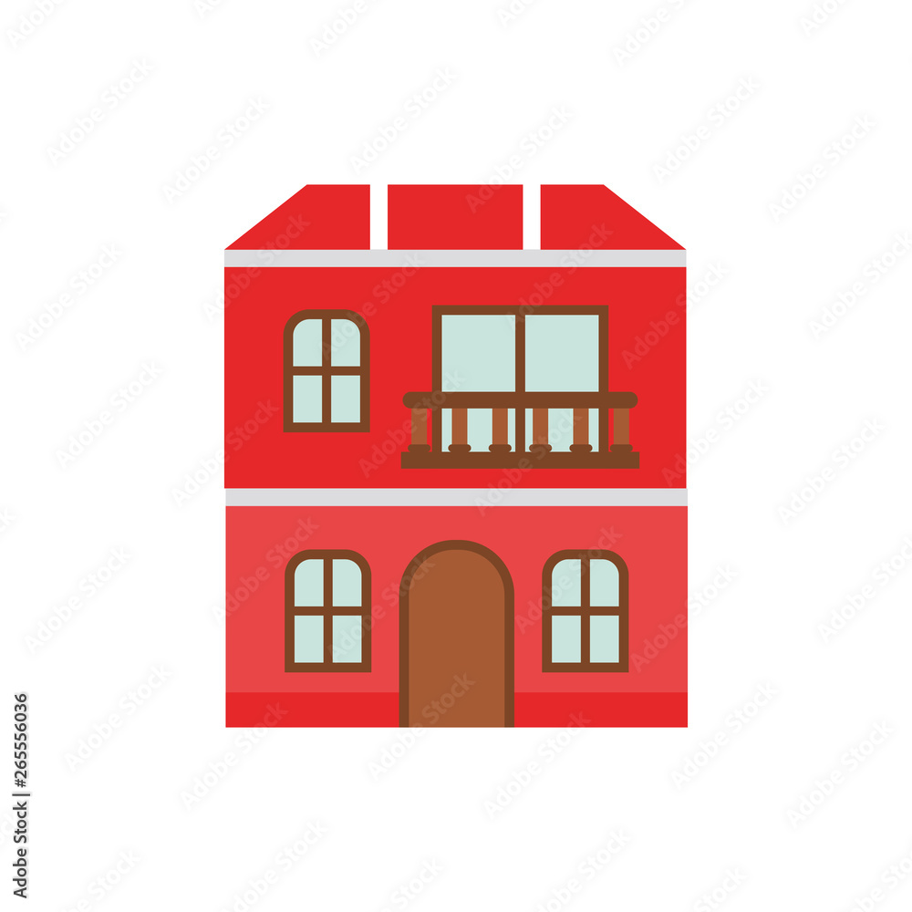 house with front view isolated icon