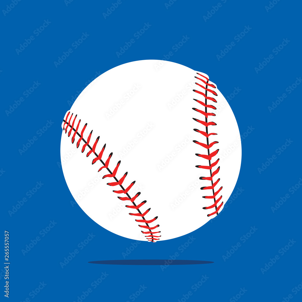 Baseball Ball Vector Icon Flat Design Baseball Ball Vector Icon Flat Design