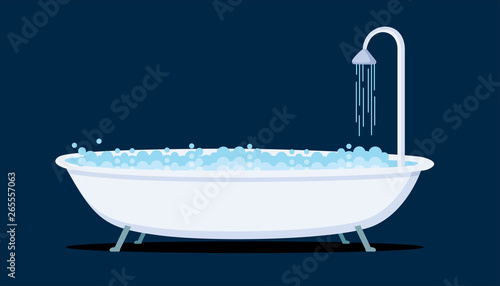Bathtub Icon Vector Illustration