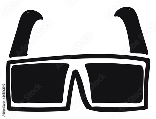 A glasses icon vector or color illustration