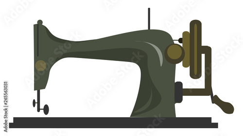 A sewing machine vector or color illustration