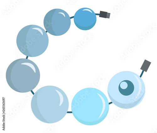Portrait of an ornamental band bracelet vector or color illustration
