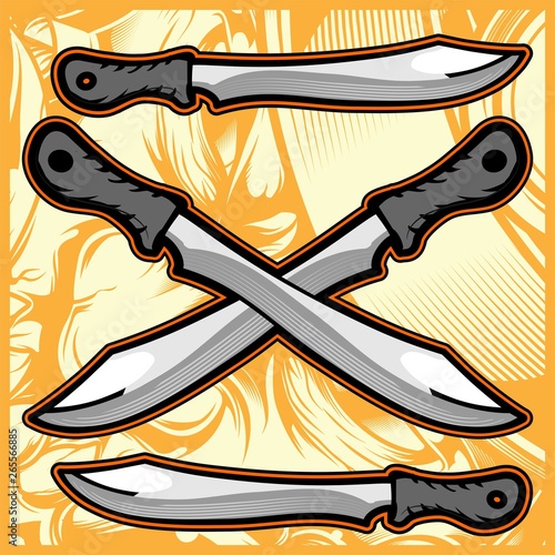 knife vector hand drawing