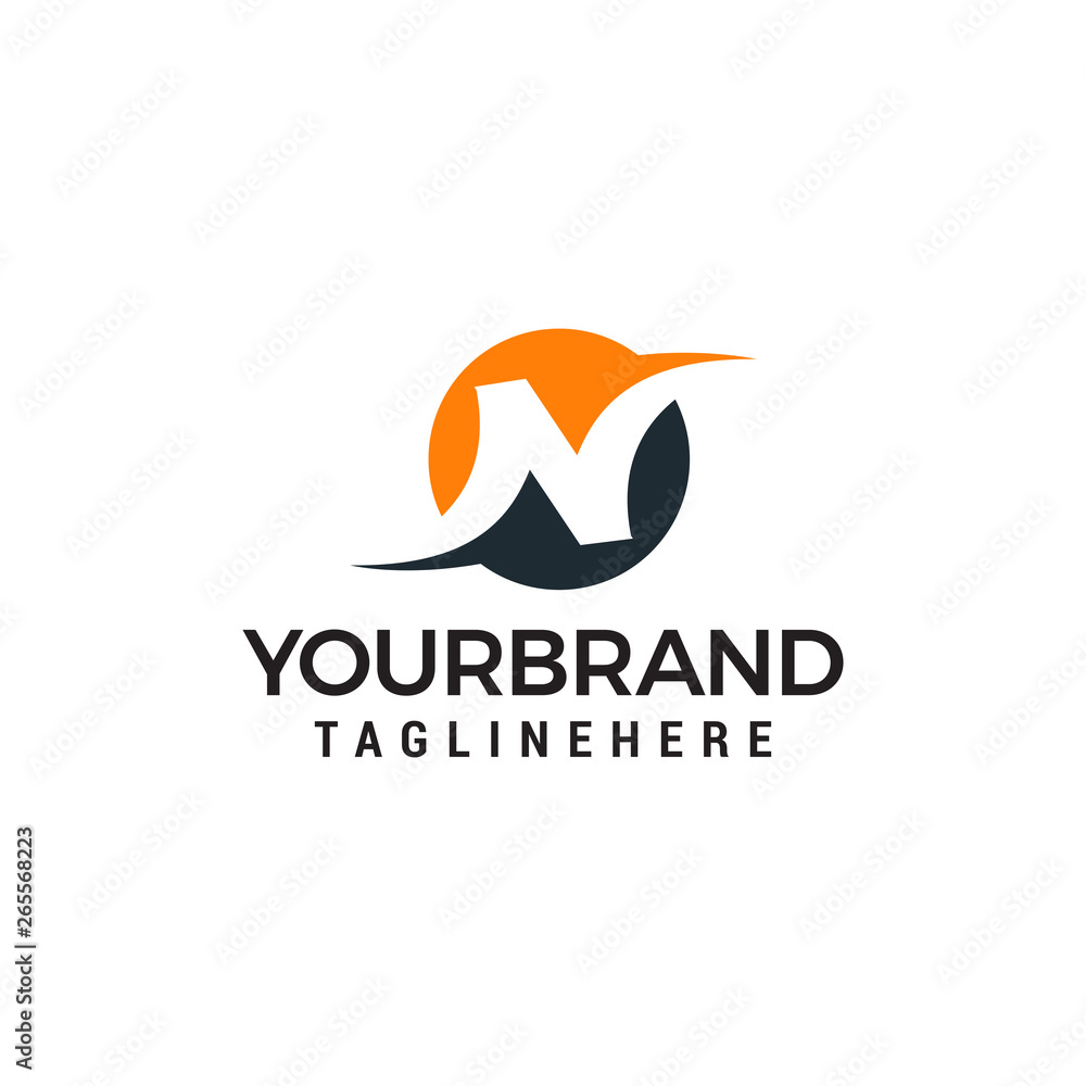 letter n logo design concept template vector letter n logo design concept template vector