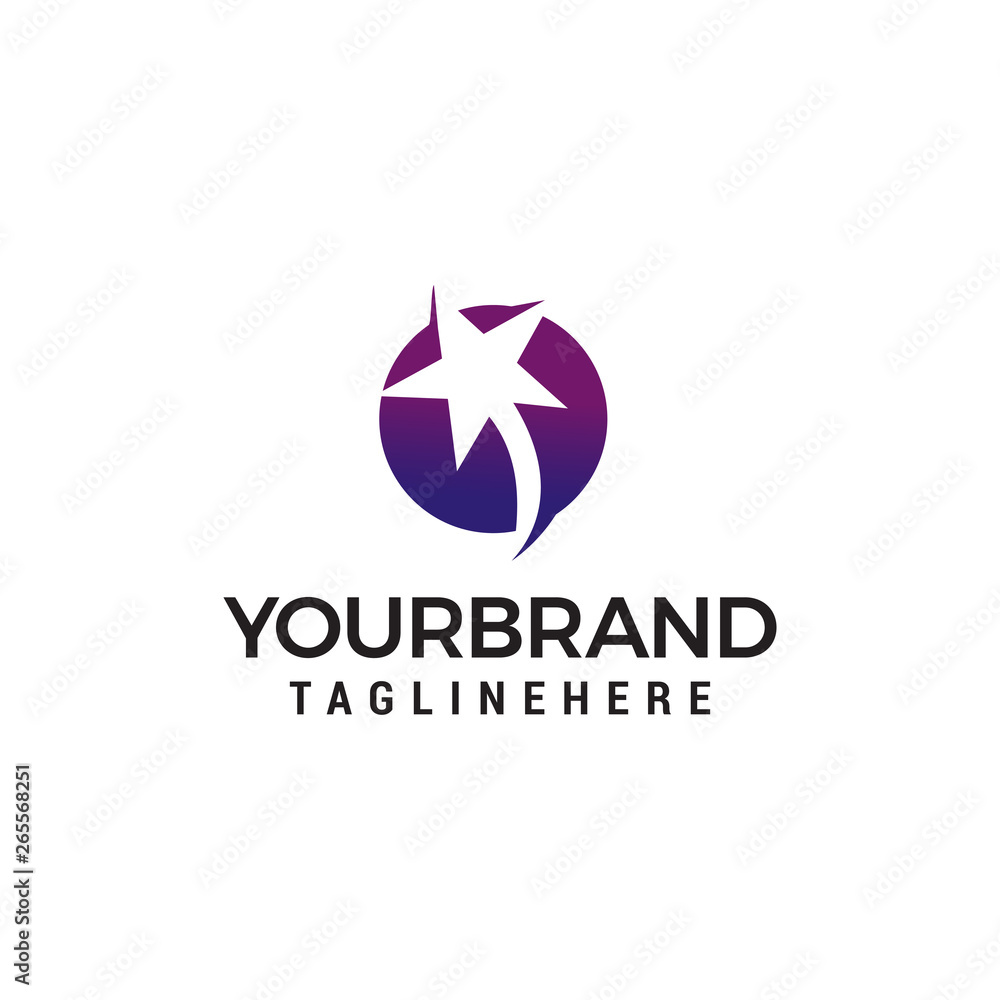 star logo design concept template vector
