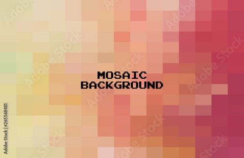 Abstract Colorful geometric Background, Creative Design Templates. Pixel art Grid Mosaic, 8 bit vector background.