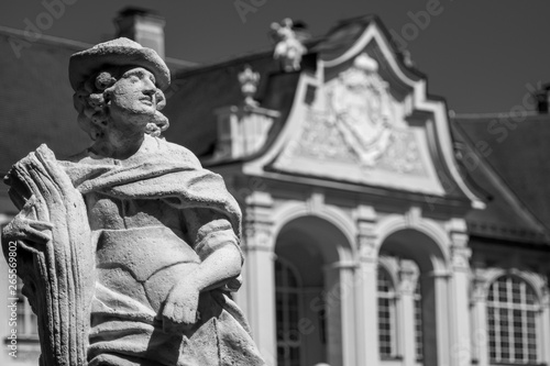 Statue in a castle park